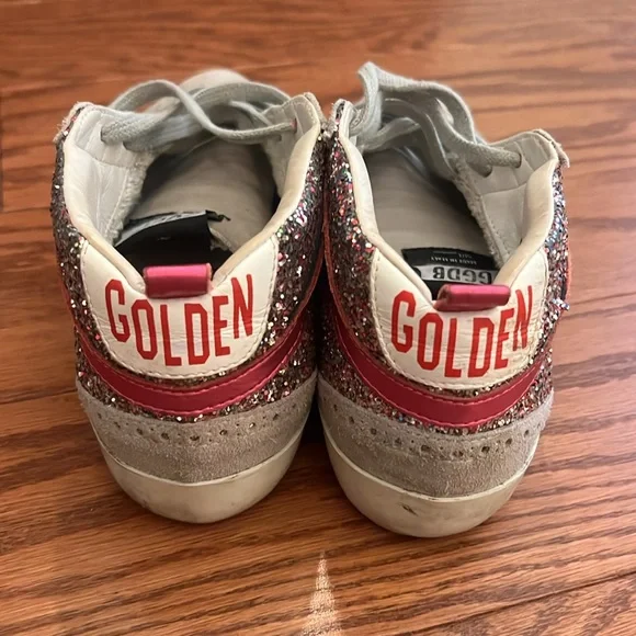 Golden Goose Pink sparkly Mid Stars. Size 38 - Picture 4 of 6